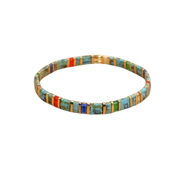 STAINED MIYUKI TILA BEADS BRACELET