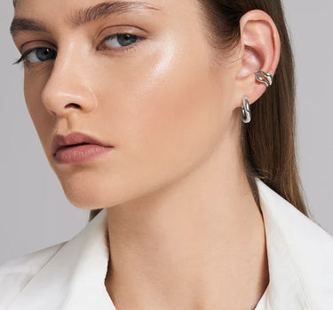 Tidal Silver Ear Cuff