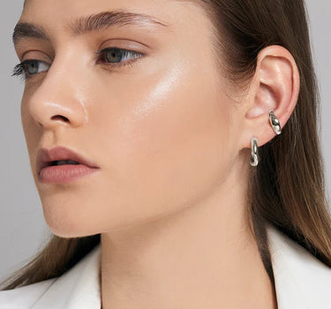 Plain Silver Ear Cuff