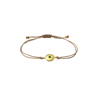 Round Green Gem Bracelet