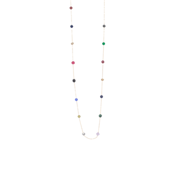 Classic Multicoloured Stone Necklace