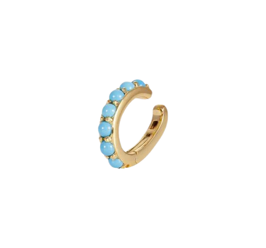 Turquoise Gold Vermeil Ear Cuff