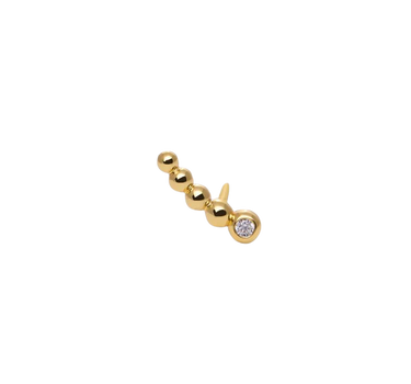 Bubbles Gold Vermeil Ear Climbers